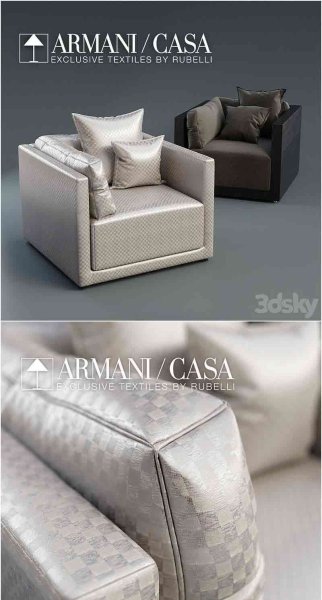 时尚高端优雅现代风格的沙发3D模型—MAX | FBX | OBJ