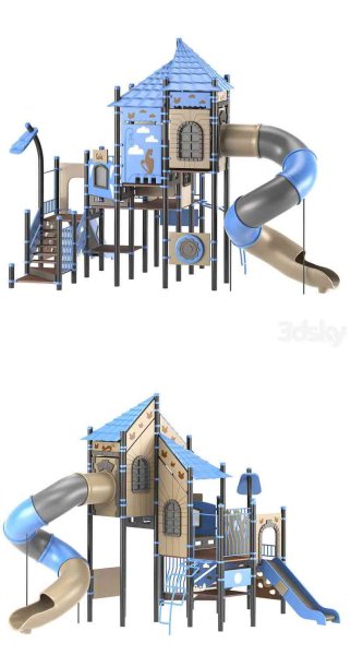 儿童游乐中心3D模型—MAX | FBX | OBJ
