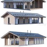 采用PREFAB框架技术的120平框架模块化房屋3D模型—MAX | FBX | OBJ