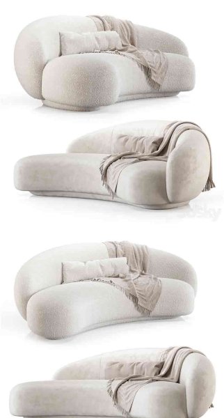 高品质的Tacchini 设计的Julep躺椅沙发3D模型—MAX | FBX | OBJ
