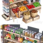 超市货架3D模型大集合—MAX | FBX | OBJ