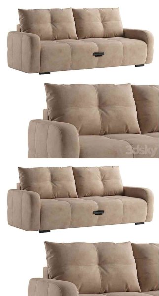 时尚高端优雅的Pushe Enio沙发3D模型—MAX | FBX | OBJ