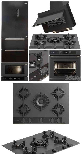 厨房电器套装3D模型大集合—MAX | FBX | OBJ
