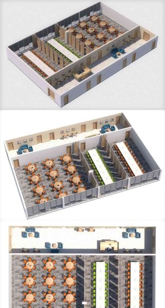 带大厅的会议室3D模型—MAX | FBX | OBJ