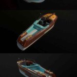 奢华的兰博基尼游艇3D模型—MAX | FBX | OBJ