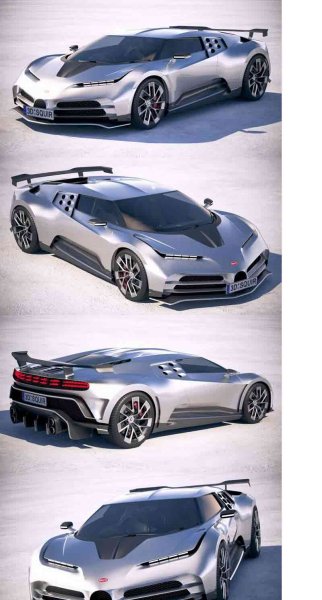 布加迪Centodieci 2020款汽车3D模型—MAX | FBX | OBJ