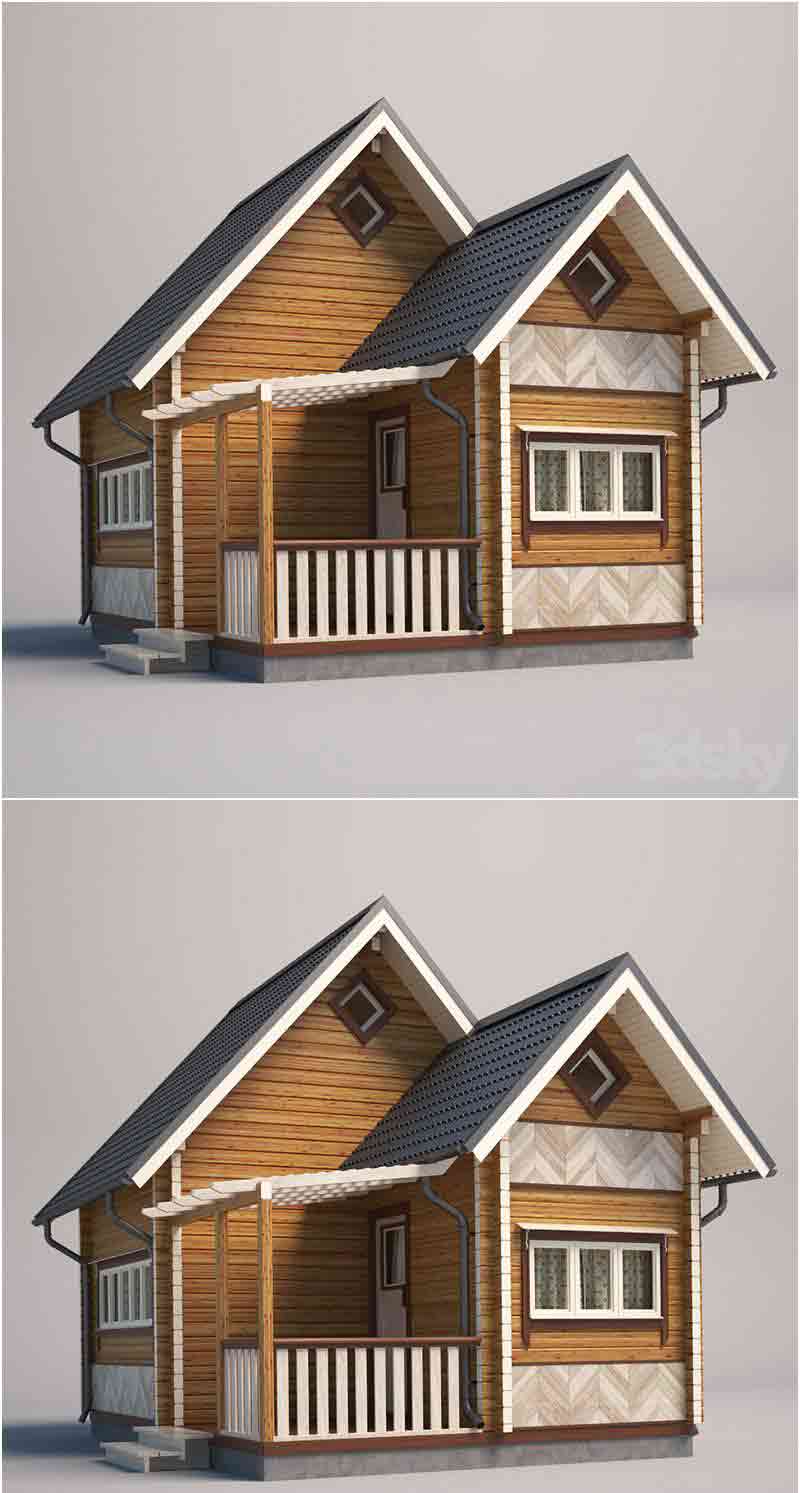 实用的小木屋3D模型—MAX | FBX | OBJ插图