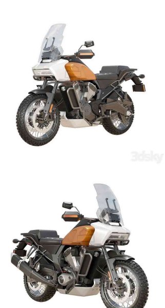 哈雷戴维森泛美2020款摩托车3D模型—MAX | FBX | OBJ