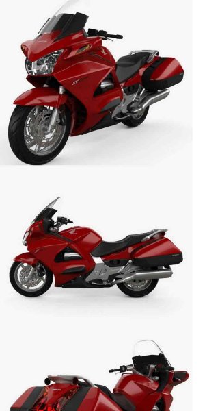 本田 ST1300 2013款摩托车3D模型—MAX | FBX | OBJ