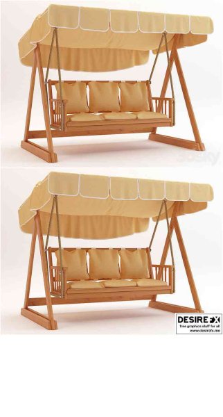 Kacheli户外秋千椅子3D模型—MAX | FBX | OBJ