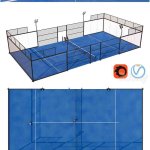 带有护栏灯光的高级网球场3D模型—MAX | FBX | OBJ