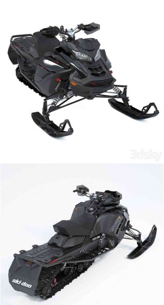 Ski-Doo Renegade X-RS 900 ACE Turbo雪地摩托3D模型—MAX | FBX | OBJ