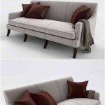 高品质的时尚简约风格的沙发3D模型—MAX | FBX | OBJ