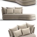 时尚高端优雅简约风格的沙发3D模型—MAX | FBX | OBJ