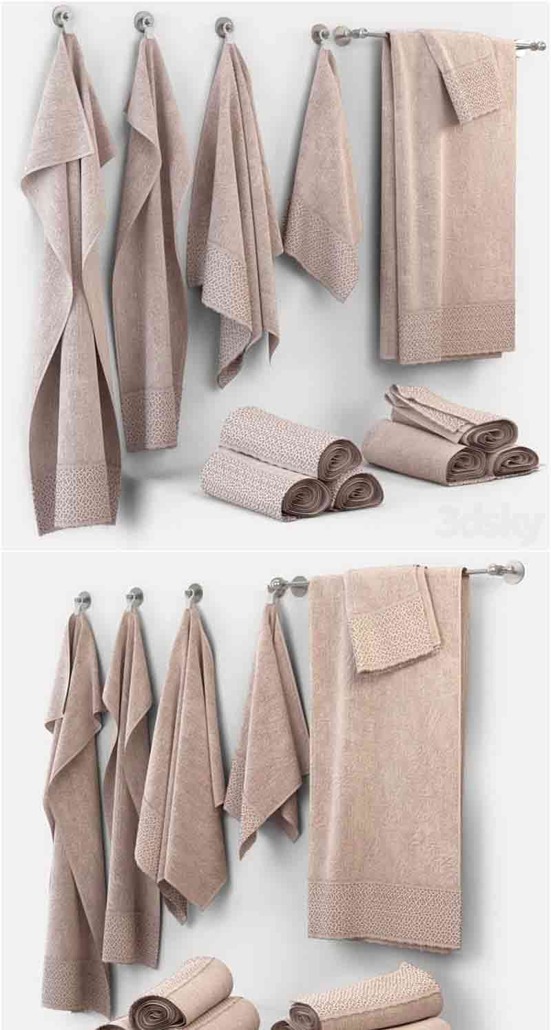 少见稀有的毛巾3D模型—MAX | FBX | OBJ插图