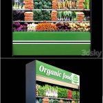 少见的超市便利店蔬菜冷藏柜3D模型—MAX | FBX | OBJ