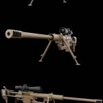 M200突袭CheyTac狙击步枪3D模型—MAX | FBX | OBJ