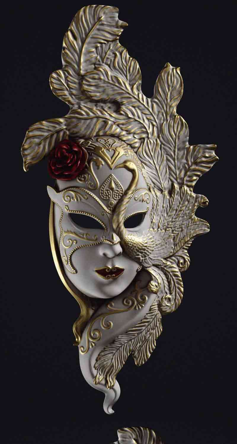 奢华的高品质威尼斯面具3D模型—MAX | FBX | OBJ插图