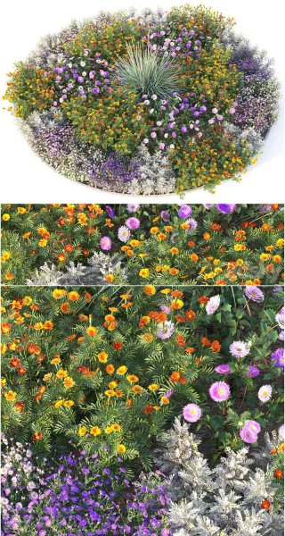高品质的花园景观3D模型—MAX | FBX | OBJ