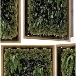 高品质的木质底座室内墙面垂直花园套装3D模型—MAX | FBX | OBJ