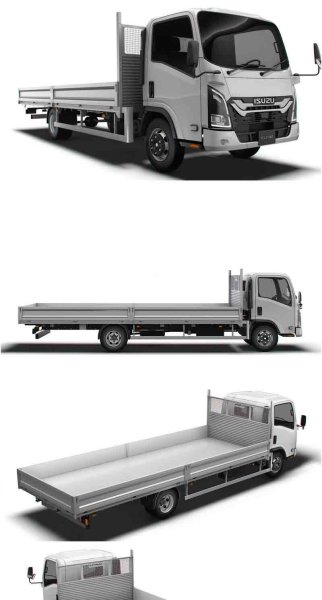 五十铃Elf硬体卡车2024款汽车3D模型—MAX | FBX | OBJ