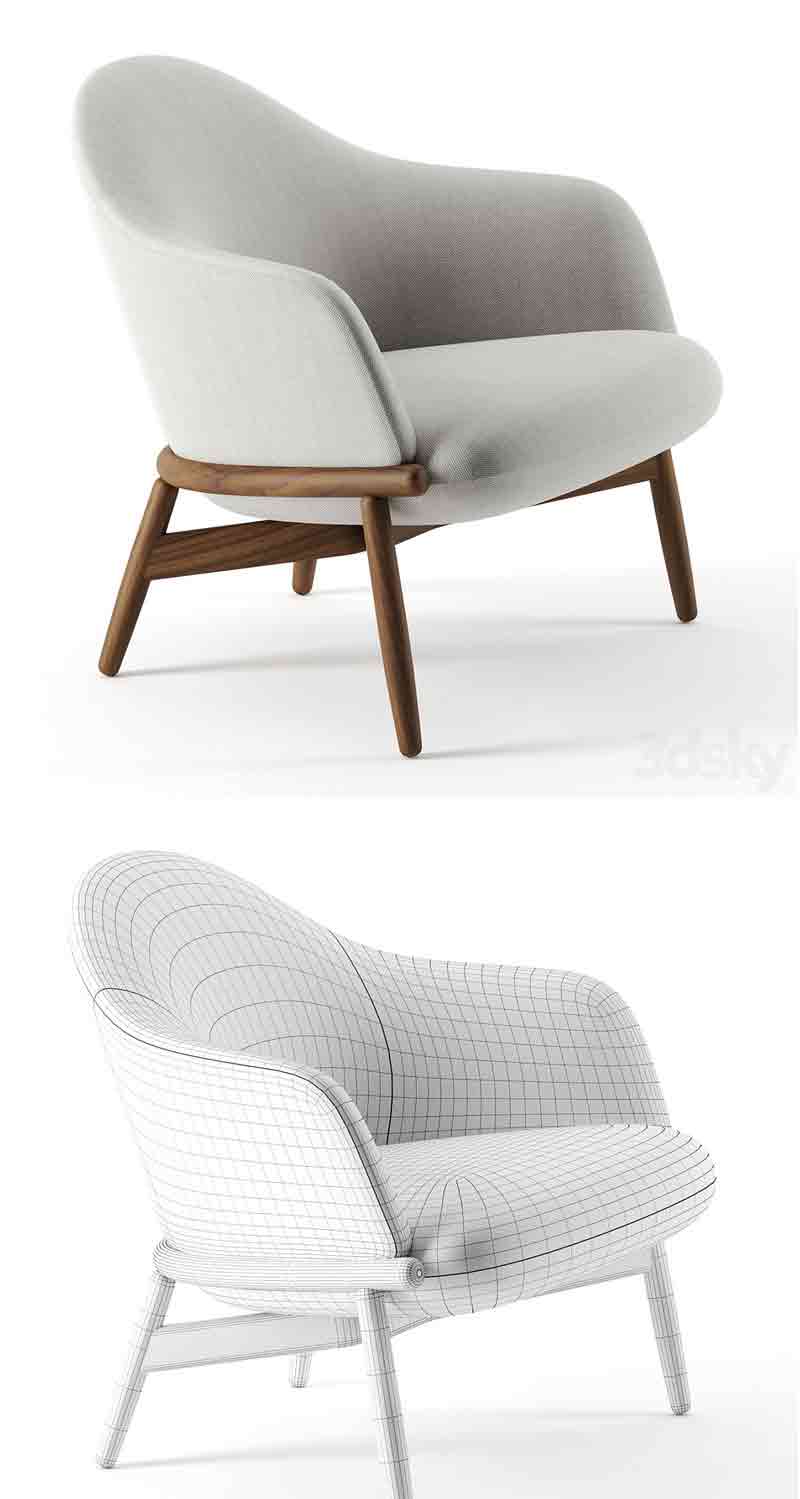 Herman Miller出品的Reframe休闲椅3D模型—MAX | FBX | OBJ插图