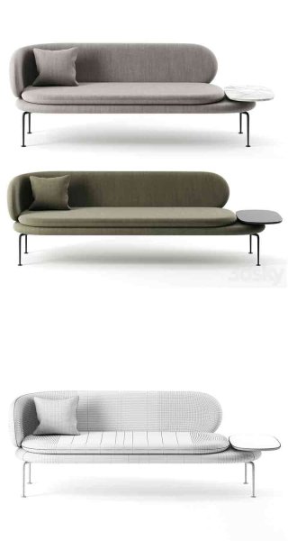 La Cividina出品的Soave沙发3D模型—MAX | FBX | OBJ