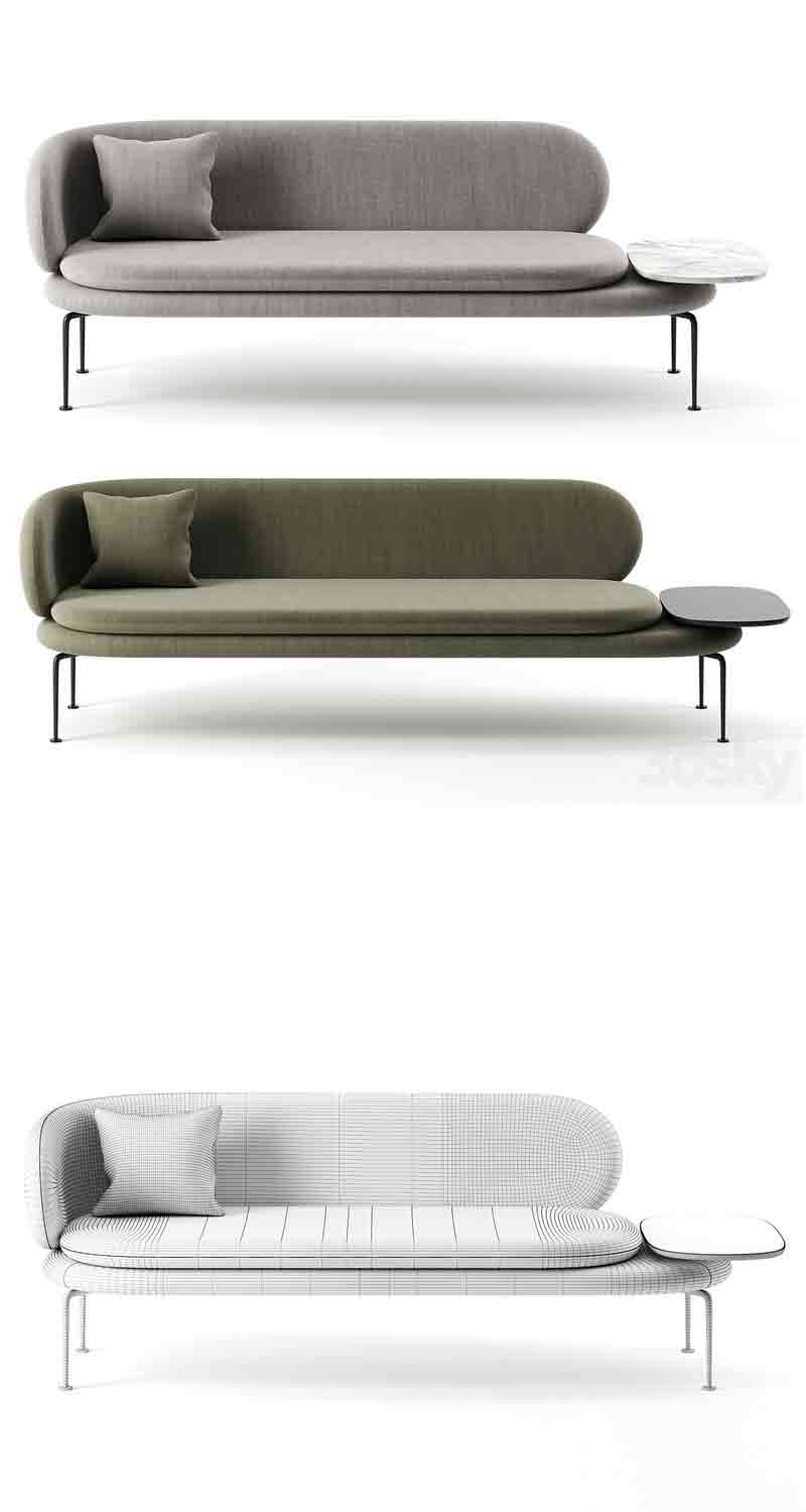 La Cividina出品的Soave沙发3D模型—MAX | FBX | OBJ插图