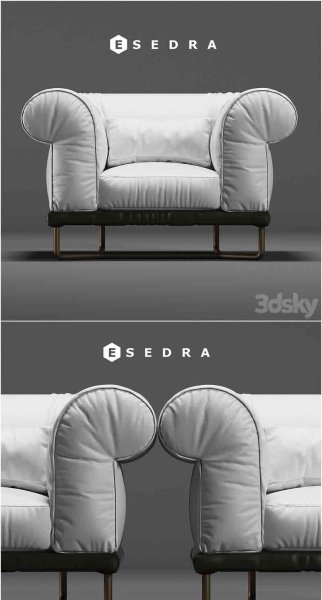 时尚高端现代风格的沙发3D模型—MAX | FBX | OBJ