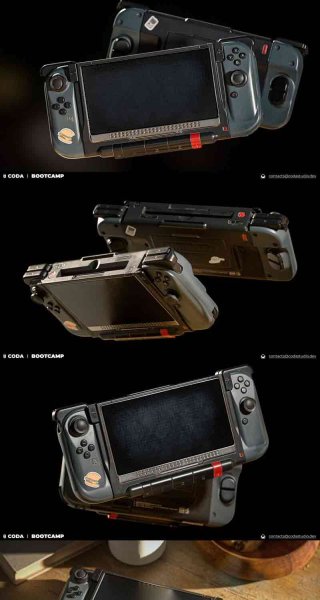 CODA 工作室出品的 Nintendo Switch游戏机3D模型—MAX | FBX | OBJ