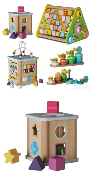 多种儿童益智玩具3D模型大集合—MAX | FBX | OBJ