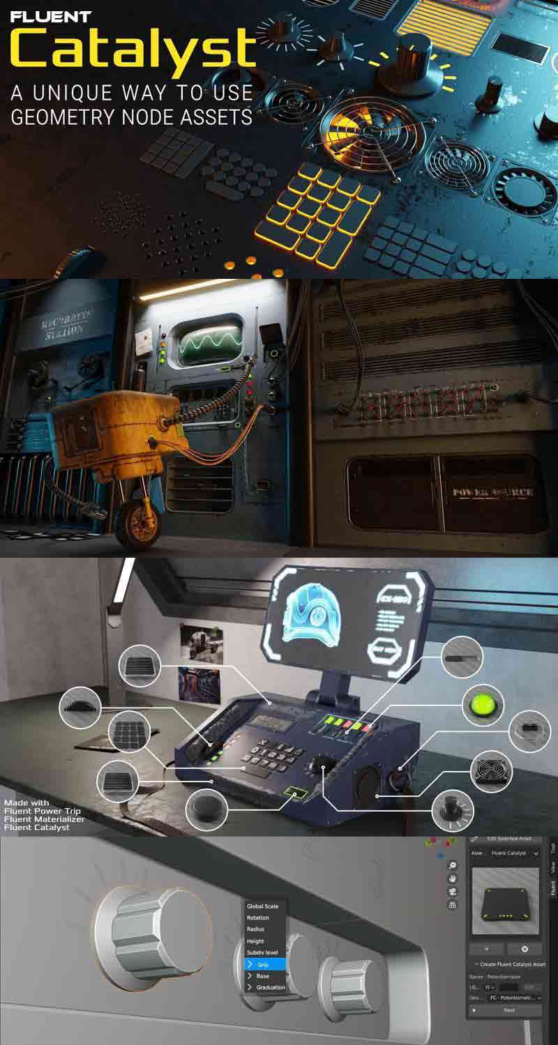Fluent Catalyst – 几何节点 UI 和库系统插件插图