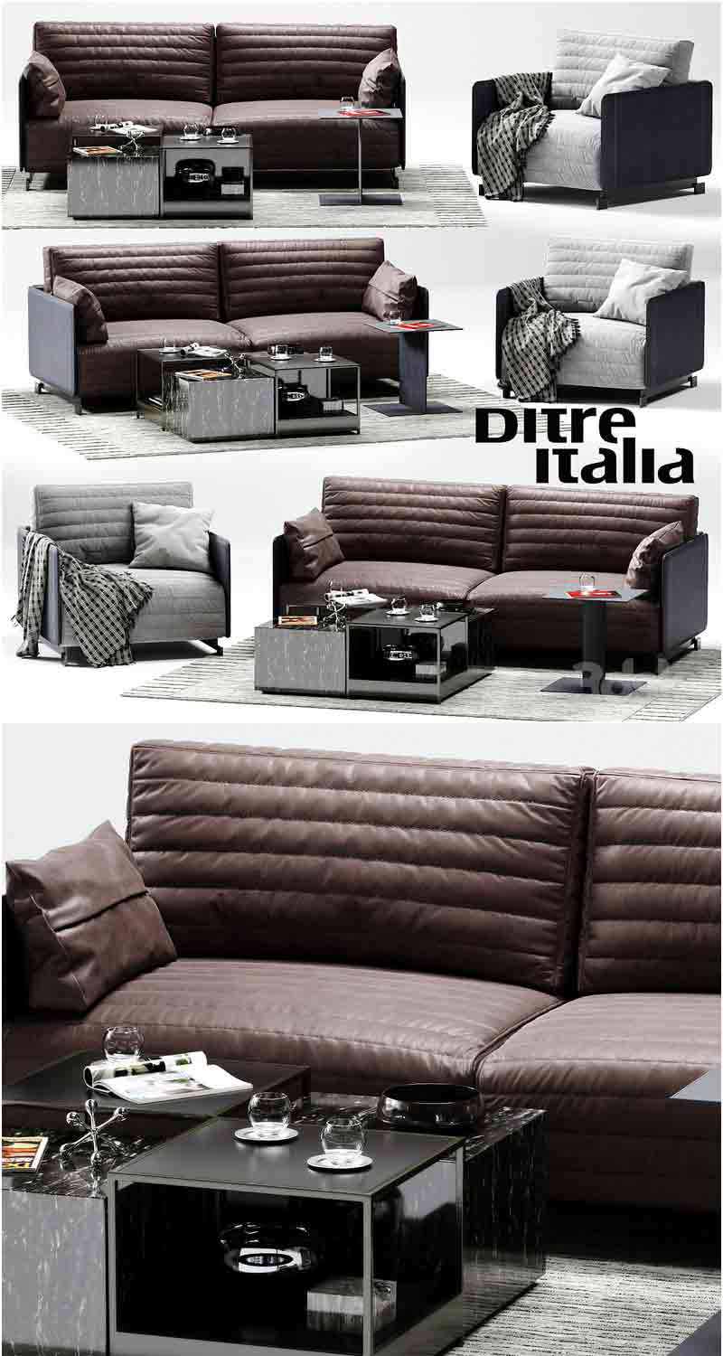 Ditre Italia BAG 沙发3D模型—MAX | FBX | OBJ插图