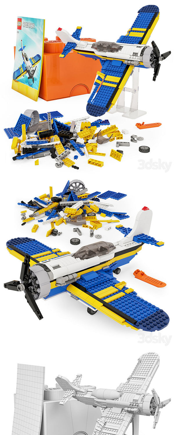 LEGO Creator №31011乐高积木玩具3D模型大集合—MAX | FBX | OBJ插图